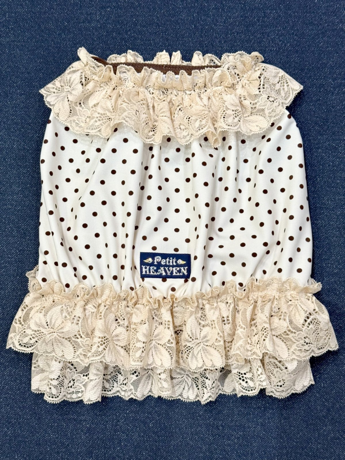 画像1: ツーウェイ☆ショコラドット柄ガーリービスチェ・７号