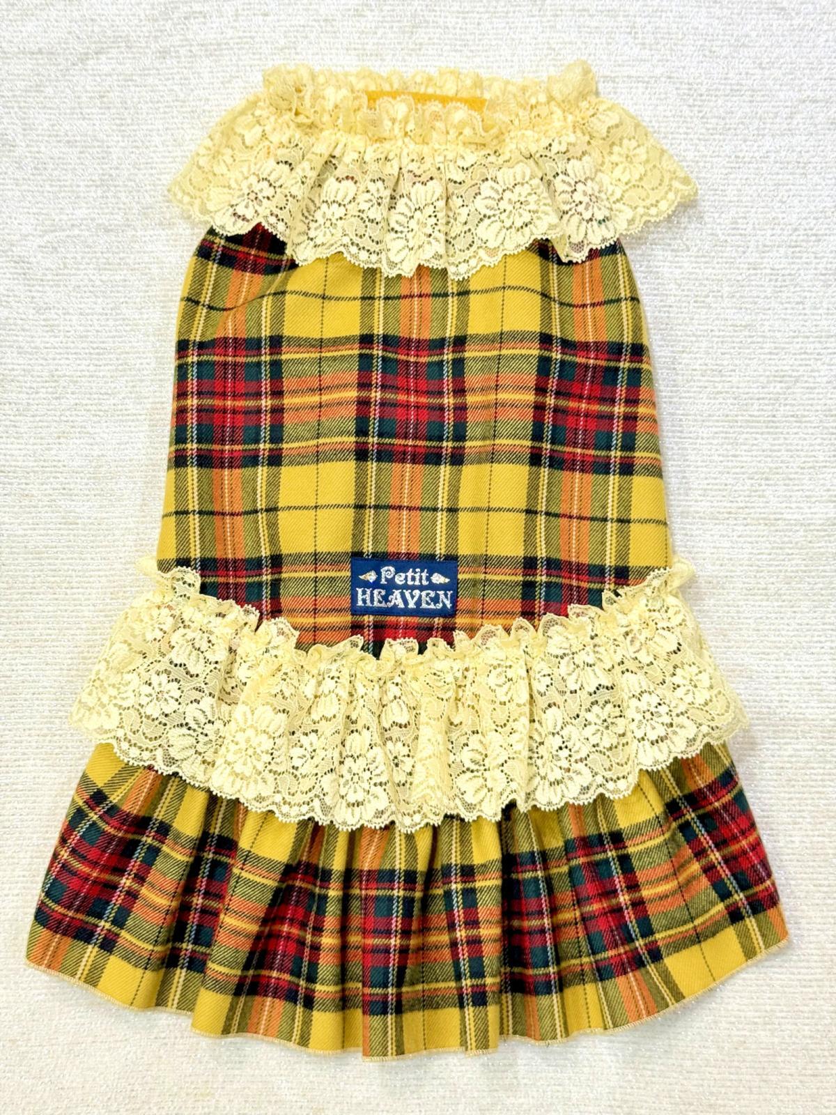 画像1: イエロータータン☆レース付きガーリーワンピ・３号