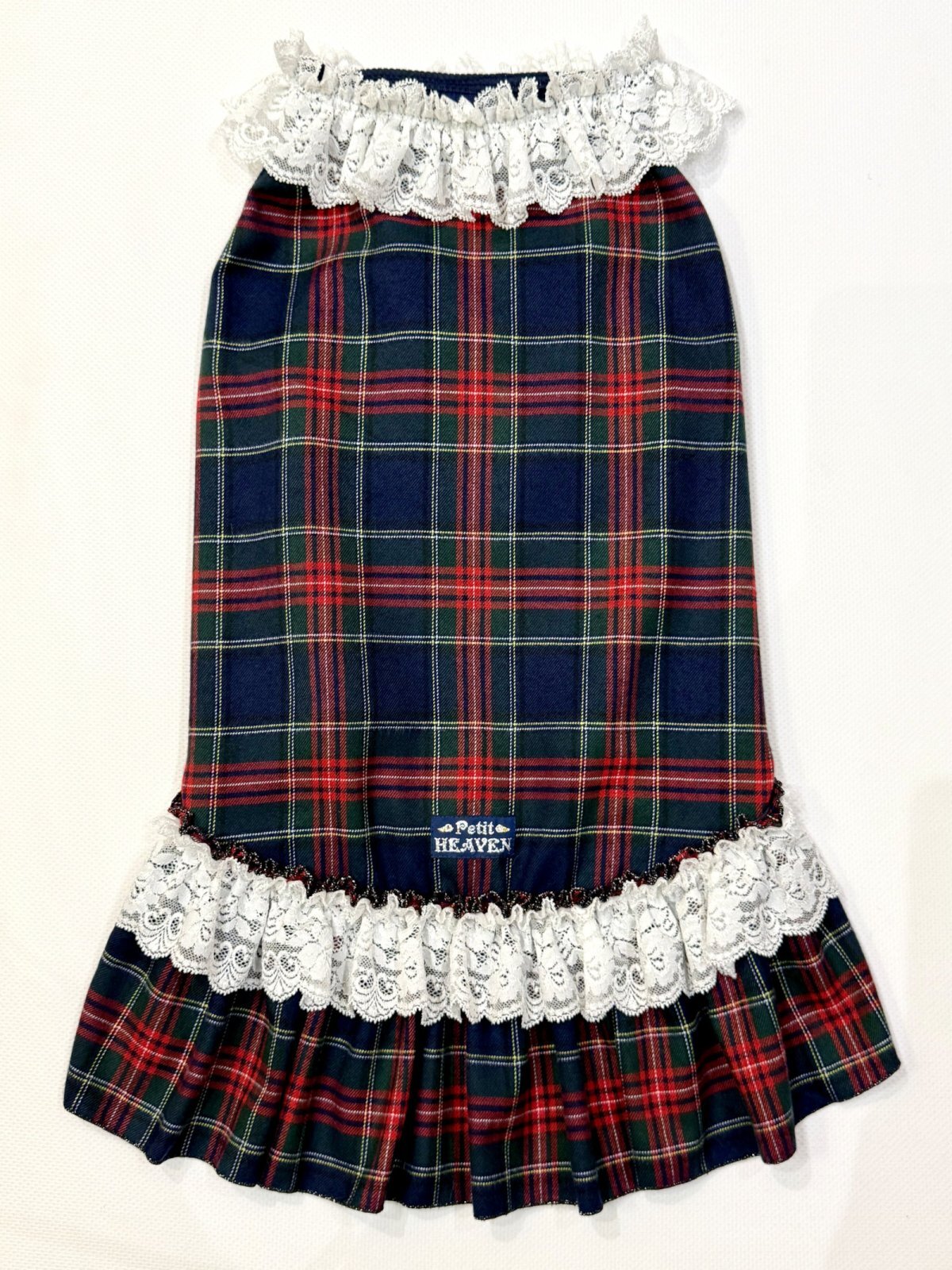 画像1: ネイビータータン☆レース付きガーリーワンピ・１０号