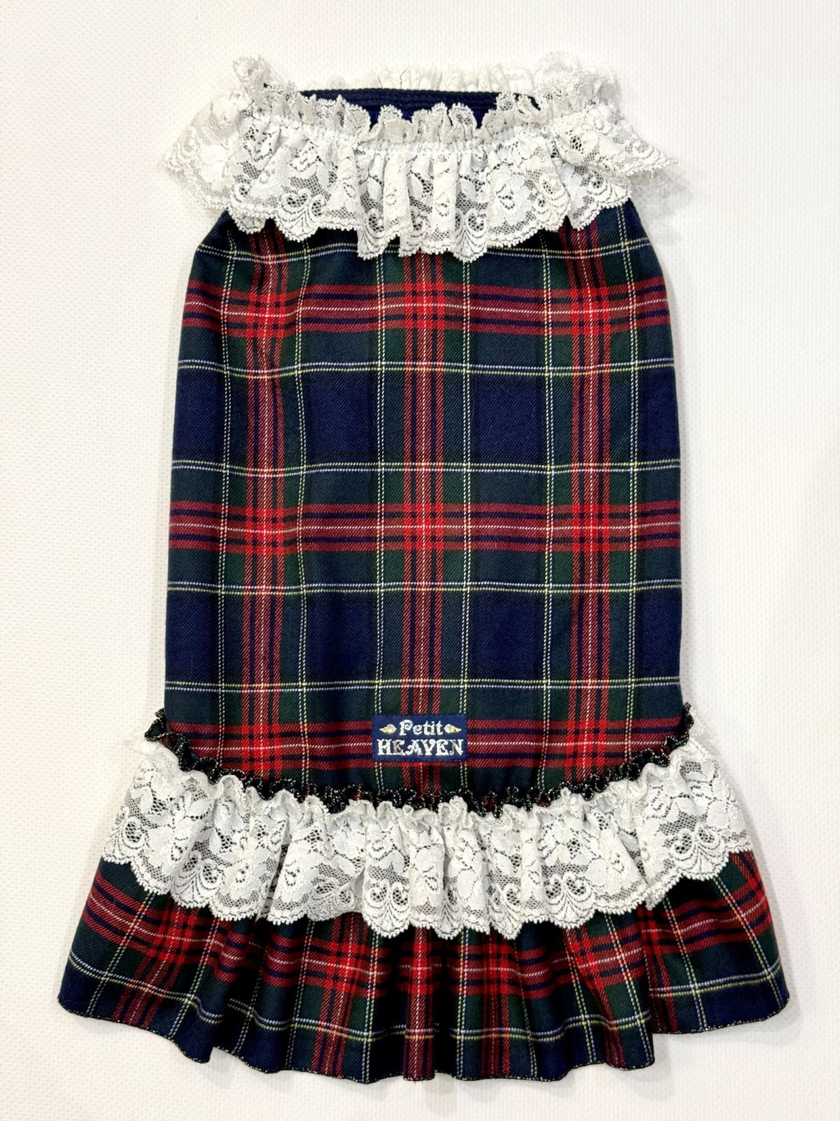 画像1: ネイビータータン☆レース付きガーリーワンピ・７号